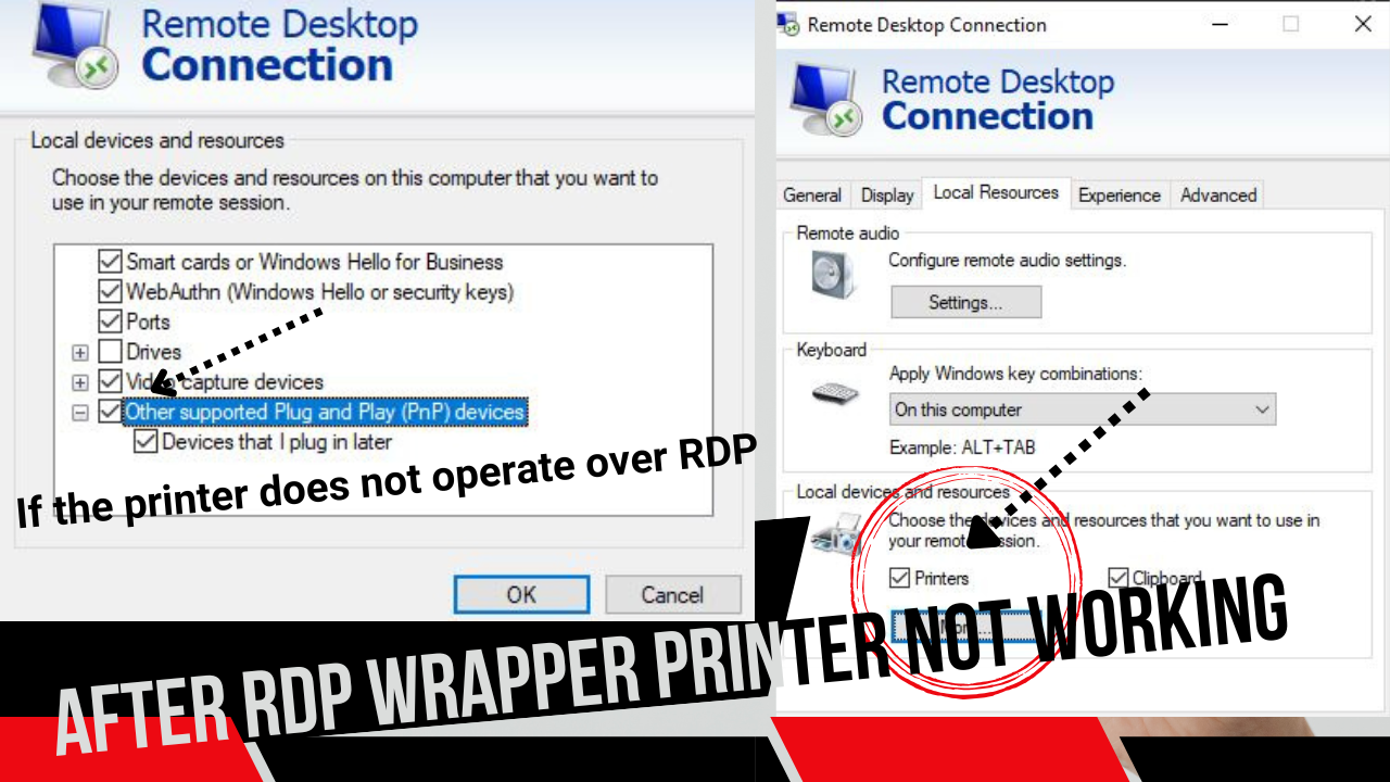 Printer stops working after installing RDP Wrapper & Printer Issue Fix.